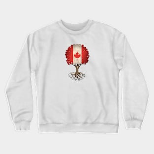 Tree of Life with Canadian Flag Crewneck Sweatshirt